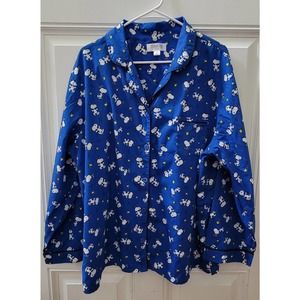 Snoopy royal blue cotton pajamas size 2x